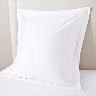 Set of 2 European square cushion covers, size 28 x 28, luxurious white, 600 threads, 100 % gentle Egyptian cotton, magnificent decorative cushions of European size.. DIAYTAR NIGERIA: Where every shopping need is fulfilled with affordable prices and nationwide shipping.