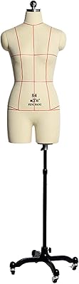 Couture model for women with compressible wheel, large adjustable sewing mannequin, professional clothing seam, mannequin standing foam (size: m).. DIAYTAR NIGERIA brings a world of products to your fingertips with affordable prices and quick delivery.