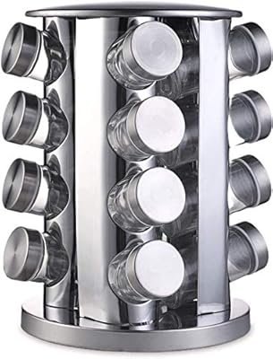 U-Home spice shelf with 16 pots counter rotary round shelf to organize.. Your digital shopping companion, DIAYTAR NIGERIA offers exceptional value with delivery in less than 8 days.