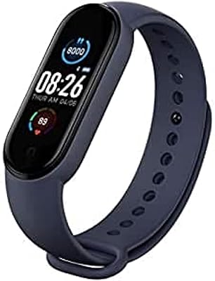 Intelligent M4 smart watch for men and women with bluetooth bracelet, activity tracker, heart rate monitor, call recall and massage, water resistant (blue).. DIAYTAR NIGERIA revolutionizes online shopping with competitive prices and reliable 5-8 day delivery.
