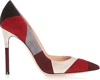 High heeled shoes for women in suede fabric patterns and patches of 10.. Unlock endless possibilities with DIAYTAR NIGERIA's affordable marketplace and reliable delivery service.