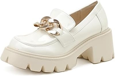 HOFFTI Women'SOXFORD SHOE Luxury shoes, high heels for women, high heels with thick sole, brand shoes, shallow black sneakers for women, moccasins in varnished leather for women, heeled shoes (Color:.. Experience shopping satisfaction with DIAYTAR NIGERIA's vast selection and budget-friendly delivery options.