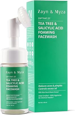 ZEDM Zen & Maiza - Foaming Face for the Face with Tea Tree Extract for Women with Exfoliating Brush - Control excess sebum, reduces the appearance of acne and leads pores, halal and vegan - Suitable for all skin types, 100 ml.. Your shopping needs fulfilled through DIAYTAR NIGERIA's extensive selection and nationwide delivery.
