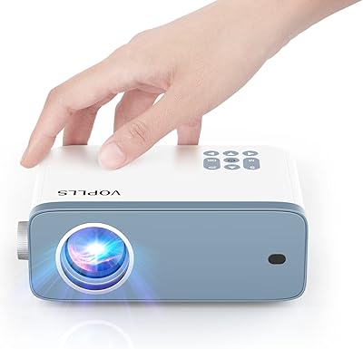 Mini Voplus projector, FHD 1080p video support, portable house film projector, 50%zoom, compatible with HDMI, USB, AV, Smartphone, tablet, laptop, computer and TV box.. Shop efficiently with DIAYTAR NIGERIA, offering thousands of products at unbeatable prices delivered promptly.