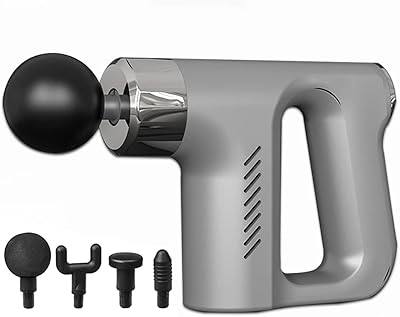 XINGMEI deep fabric masseur, high performance massage pistol, mini pocket massage pistol, deep muscle vibrations, pain relief, relaxation, fitness, body masseur, relaxation (gray).. DIAYTAR NIGERIA revolutionizes online shopping with competitive prices and reliable 5-8 day delivery.