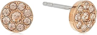 Round disk earrings in stainless steel fossil for Women tin.. Shop the smart way with DIAYTAR NIGERIA's extensive selection and budget-friendly nationwide delivery.