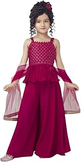 Kurta embroidered set for girls Angel F Studio with Palazzo pants and Dupatta/Kurta scarf ready for girls.. DIAYTAR NIGERIA delivers value, variety, and convenience with our nationwide 5-8 day shipping.