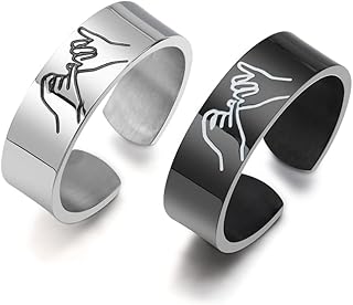 2 pieces adjustable mibay pinky swire for best friends gift gestures promise pinky stackable rings sisters bff gift.. Enjoy the simplicity of shopping with DIAYTAR NIGERIA, offering vast choices delivered in just 5-8 days.