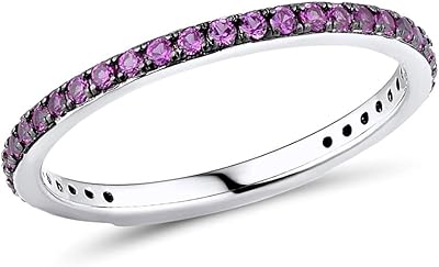 A thin sterling silver ring for women. A set of women's rings set with cubic zirconic stones in Sterling 925 silver with colored stones.. Nigeria's e-commerce leader delivers unmatched variety and value to your doorstep in just 5-8 days.