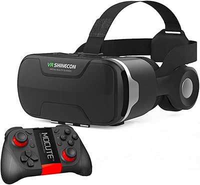 Virtual reality glasses 3D stereo google VR cardboard with Bluetooth handle for iOS and Android smartphones (set edition).. Experience the convenience of one-stop shopping with DIAYTAR NIGERIA's diverse and affordable marketplace.