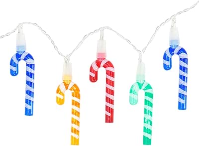 The Christmas Workshop 78260 Christmas light garland at 20 mini LED sugar canes | Multicolored interior decorations | 1.9 m cable length | Works on batteries.. DIAYTAR NIGERIA: Making online shopping accessible with affordable prices and nationwide delivery service.