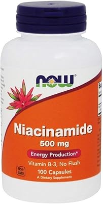 Vitamin B3 Niacinamide capsules Now Foods (100 capsules, 500 mg).. Shop smart, shop DIAYTAR - Nigeria's most affordable e-commerce platform with nationwide delivery.