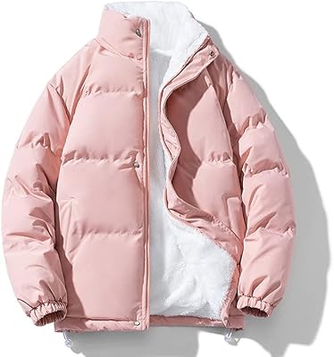 Zalhin winter women thick thick coat cotton pad padded covers woman loose down jackets oversized women puffy women. (Color: pink, size: l).. DIAYTAR NIGERIA: Where shopping meets satisfaction with affordable prices and prompt delivery services.