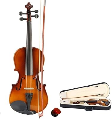 Migaria 3/4 acoustic violin set for beginners with solid case, bow and colophane.. Get your essentials without leaving home — thanks to DIAYTAR Nigeria.