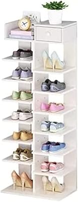 Vertical wooden shoe shelf for entrance, modern 7 -layer shoe storage shelf, multiple shoe organizer, shoe cabinet organizer, storage shelf (white).. Embrace a new era of online shopping with DIAYTAR NIGERIA's extensive range and budget-friendly prices.