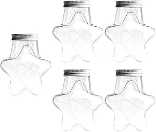 Yardwe 5 pieces plastic bottles with shape juice caps.. DIAYTAR NIGERIA: Bringing affordable shopping solutions with a diverse product catalog delivered nationwide.