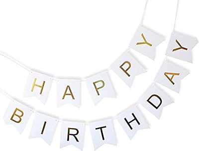 Happy birthday paper banners for party items (white 13.. Shop from our extensive catalog at DIAYTAR NIGERIA and enjoy doorstep delivery in just 5-8 days.