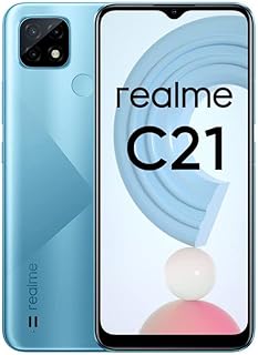Realme Mobile C21, Smartphone unlocked without SIM card with huge 5,000 mAh battery, small 6.5 inch full screen, triple AI 13 MP camera, powerful Helio G35 processor, double SIM, 3 + 32 GB, Cross Blue.. DIAYTAR NIGERIA: Where every Nigerian finds affordable products delivered within the week.