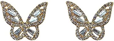 Butterfly earrings for women, 2 cm x 1.7 cm, zinc, without precious stones.. DIAYTAR NIGERIA transforms dreams into deliveries with our affordable prices and reliable shipping.