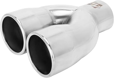 Double exhaust tip - 2 3/8 "inner diameter x 6" of outer diameter x 7 "L, cable car's escut.. DIAYTAR NIGERIA: Where every search leads to affordable products delivered promptly across Nigeria.