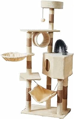Cat Tower on several TBSI TNS levels, Cat Tower on several levels, Cat House in Sisal and Hamach for raised cat (beige).. Shop smarter with DIAYTAR Nigeria — from household essentials to electronics, we have everything you need. Plus, our delivery is fast, secure, and arrives between 5 and 8 days.