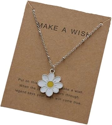 Flower flower pendant necklace for women with blessing card gift ideas for the party.. Discover the convenience of DIAYTAR NIGERIA's vast e-commerce platform with delivery in just 5-8 days.