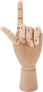 Wooden hand, Model of Ecological Rotary Joint of Chinese Cherry Design for Photography Accessories, Flexible Wooden Hand Model for Decoration of Drawing Hand Model 24 cm.. DIAYTAR NIGERIA: Where affordability meets variety in Nigeria's most comprehensive online marketplace.