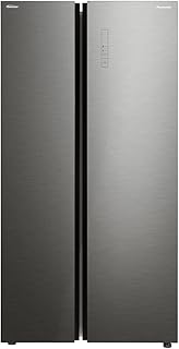 Fréfrigerator side by side Panasonic, capacity 700 liters, gray glass door, 10 year compressor warranty, NR-BS704GK model.. DIAYTAR NIGERIA: Your affordable shopping destination with thousands of products delivered in days.