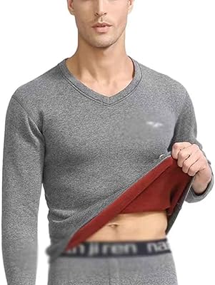 YEBDD Winter clothes and winter pants Man Velvet underwear sets men Thermo Long underwear Winter clothes Thick Thermal men (Color: Gray 2, Size: XXL Code).. DIAYTAR NIGERIA: Where every Nigerian finds affordable products delivered within the week.