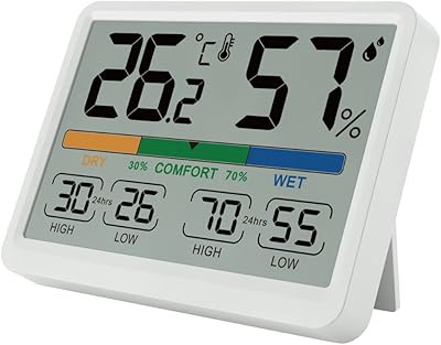 Hygrometer Hygrometer Hygrometer, Digital Office Thermometer with temperature and humidity monitor, Ambient temperature moisture monitor gauge, temperature and humidity calibration, switch ̊F/° C.. DIAYTAR NIGERIA connects Nigerians with quality products at affordable prices, delivered in 5-8 days nationwide.