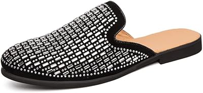 Half-moccasins shoes for men 2023 black leather mode black shoes toothpick soft men zapatos mules (white, 38).. DIAYTAR NIGERIA brings affordable products to every doorstep with our reliable 5-8 day shipping.