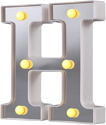 LED lights with marquee letters, 26 letters from the light alphabet, perfect for night lighting, weddings, birthdays, Christmas, decoration of the house and the bar (silver, h).. DIAYTAR NIGERIA connects you with thousands of products at competitive prices, delivered within a week.