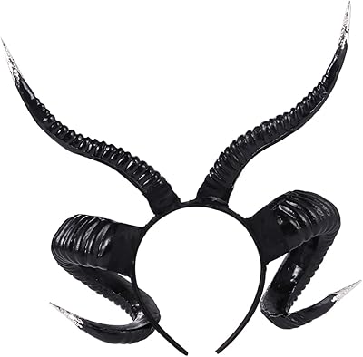 Prettyzoom Croissant Artificial Centilus of Geschlatt Bang of Aries horns for celebration Halloween costume celebration Ram Costume Demnes Corns.. DIAYTAR NIGERIA: Redefining e-commerce with affordable prices and reliable nationwide shipping.