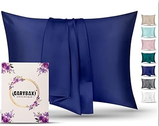 Garypaks pillow pillow 19mom in pure mulberry silk, hypoallergenic pillowcase 100 % pure mulberry silk for hair and skin with concealed zipper, standard British size (50 cm x 75 cm) blue navy.. DIAYTAR NIGERIA brings the marketplace home to you with affordable prices and delivery in 5-8 days.