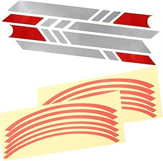 2 sets of reflective decoration stickers for electric scooter, waterproof reflective stickers waterproof, pedal, safety reflective sticker for electric scooters (red).. DIAYTAR NIGERIA brings the marketplace to your home with budget-friendly prices and nationwide delivery.