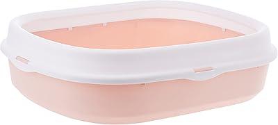 Cat liter and rabbit tray with edge/semi-ferm, litter tray for cat-style animals, dog and rabbit, matching colors, momo bear.. With DIAYTAR Nigeria, shopping online is easy, affordable, and fast.