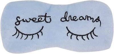 Refreshing mask for The Cream Shop eyes for travel and sleep. Made of antibacterial microfiber fabric, soft against the skin. Adjustable opacity. - Sweet Dreams, Blue.. Join millions of satisfied shoppers using DIAYTAR Nigeria every day.
