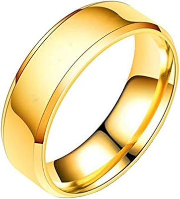 Elegant stainless steel ring, unisex gift, gold ring for men and women (9).. DIAYTAR NIGERIA: Your gateway to affordable products delivered reliably across Nigeria.
