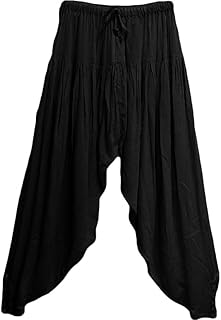 Aladdin pants in cotton mixed Indian bohemian alibaba gypsy hippie yoga single size.. Explore a world of choices with DIAYTAR NIGERIA's vast catalog and budget-friendly nationwide shipping.