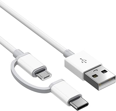 Amazon Kindle, white replacement USB cable (works with 6 inch, 9.7 inch, 2nd generation screen and latest Kindle).. DIAYTAR NIGERIA delivers more than products - we deliver affordable solutions within the week.