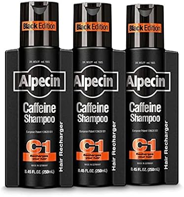 Alpecin Caffeine Shampoo Single Edition Black - Natural shampoo for hair growth for sparse men with niacin, menthol and castor oil, 250 ml, lot of 3.. Experience the ease of one-stop shopping with DIAYTAR NIGERIA's diverse catalog and nationwide delivery.