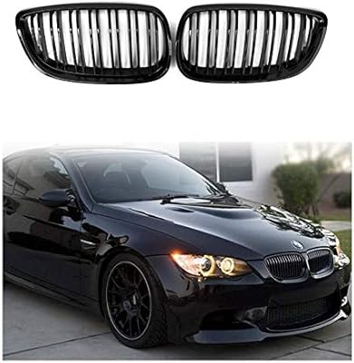 E92 grille, replacement of the front grille in shiny black ABS for series 3 E92 and E93, 2006-2009.. DIAYTAR NIGERIA: Connecting Nigerians with their needs through our affordable and diverse marketplace.
