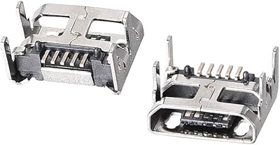 Sourcingmap 10 Pieces Micro USB Female Jack Port Connector Porter, 5 PINS DIP 180 degrees, replacement adapter for repair.. Discover thousands of products on DIAYTAR Nigeria with delivery between 5 to 8 days across the country.