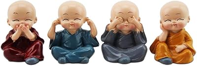 4 pieces pretty cute resin miniature miniature figurine creative figurine kung fu bouddha art eye -catching ornament at home office car interior decoration for toys gift wealth.. Your ideal shopping partner, DIAYTAR NIGERIA offers extensive variety with reliable nationwide shipping.