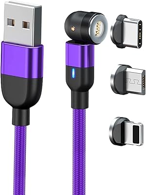 Magnetic USB Magnetic USB Charge Cable 3 in 1 for 3 in 1 for a quick charge and transfer of data (purple).. The future of online shopping in Nigeria is here — welcome to DIAYTAR.