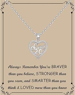 BNQL gift necklace for 20th birthday, nice gift for girl, niece, friend, jewelry for 20th birthday.. DIAYTAR NIGERIA: Bringing quality products to your doorstep at prices that won't break the bank.