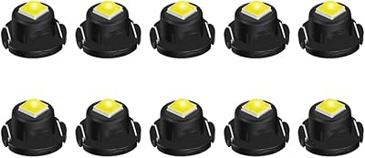 Royan Dyson 10 Pieces LED bulbs T4.7 White 12mm Base 5050 1SMD Dashboard reading lamps.. DIAYTAR NIGERIA: Where shopping is easy, prices are low, and delivery is just days away.