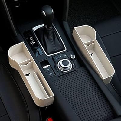 DULUO car front seat organizer, multifunctional plastic multifunctional car seat organizer, car seat pocket space, car seat space filling with cup holder (white).. DIAYTAR NIGERIA delivers more than products - we deliver affordable shopping satisfaction nationwide.