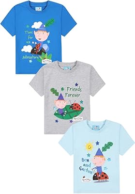 Ben & Holly Little Kingdom children's t-shirt for boys and girls 3 rooms.. Discover unbeatable variety on DIAYTAR Nigeria — shop today, delivered this week.