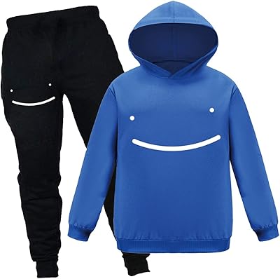 Flycool youtube game travelers Dream SMP SMILE BOYS for unisex with hood + two -piece pants for children boys and girls.. Shop without boundaries at DIAYTAR NIGERIA, offering extensive variety at prices you'll appreciate.